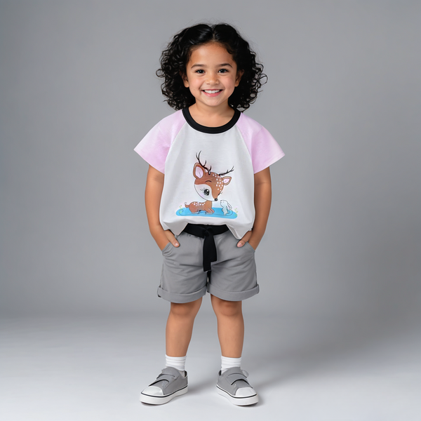 Pink Deer Tee