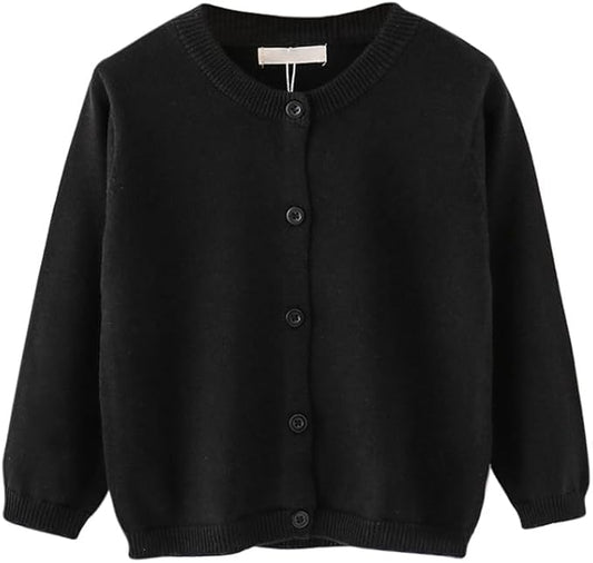 Solid Black Cardigan