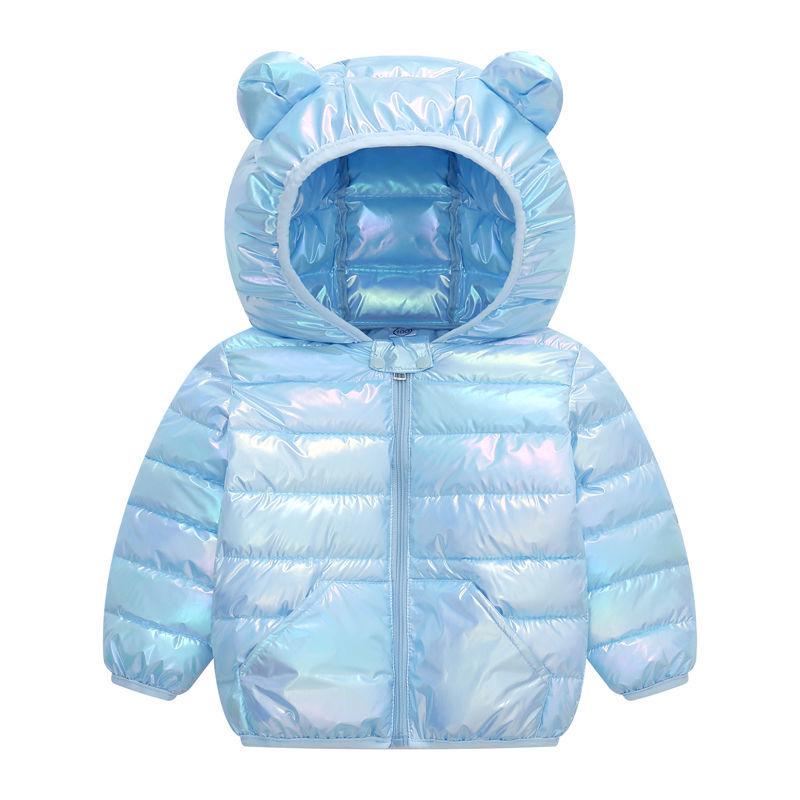 Blue Neon Puffer Jacket