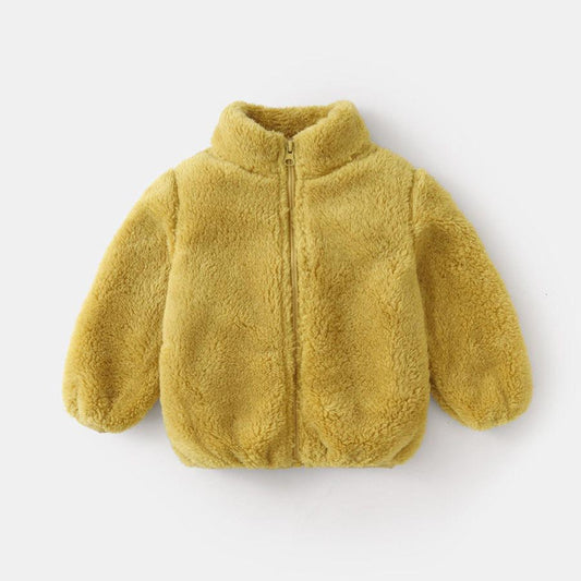 Mustard Fur Zipper