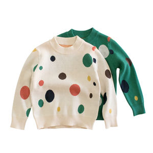 Colorful Circles Sweater (Green)